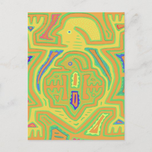 Shamaan met kind briefkaart (Voorkant)