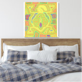 Shamaan met kind canvas afdruk (Insitu (Slaapkamer))