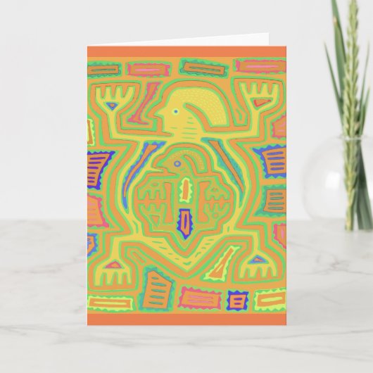 Shamaan met kind kaart (Voorkant)