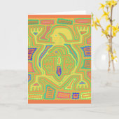 Shamaan met kind kaart (Gele Bloem)