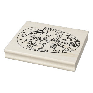 Shamaan Peyote Ritueel Droom Rubber Stempel