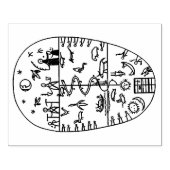 Shamaan Peyote Ritueel Droom Rubber Stempel (Afrduk)