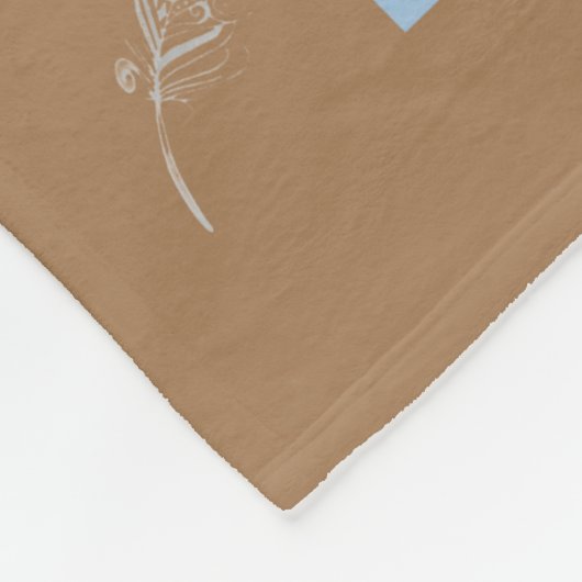 Shaman Band & Feathers Fleece Blanket (Hoek)