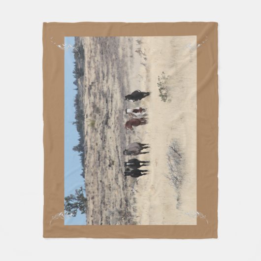 Shaman Band & Feathers Fleece Blanket Deken (Voorkant)