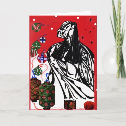 Shaman Christmas-Kaart Feestdagen Kaart (Voorkant)