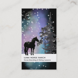 *~* Shaman Cosmic Stars Moon Horse Equine Rainbow Visitekaartje