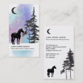 *~* Shaman Cosmic Stars Moon Horse Ranch Rainbow Visitekaartje (Voorkant / Achterkant)