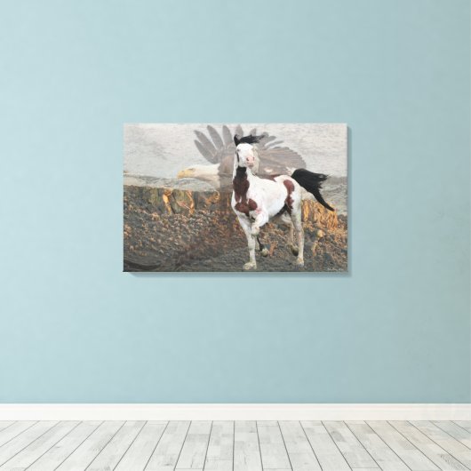 Shaman de Afdruk van het Legend Canvas (Insitu (Houten vloer))