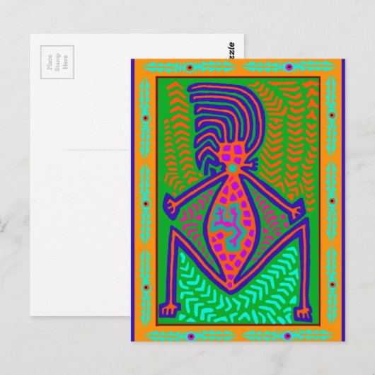 Shaman Earth Moeder Briefkaart (Voorkant / Achterkant)