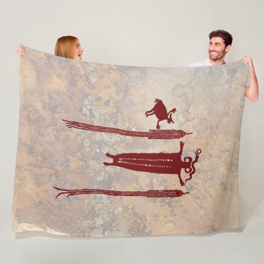 Shaman- en gedistilleerde hulplijnen fleece deken (In situ)