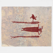 Shaman- en gedistilleerde hulplijnen fleece deken (Voorkant (Horizontaal))