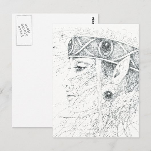 Shaman-engelgids Briefkaart (Voorkant / Achterkant)