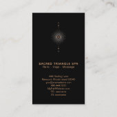 *~* Shaman Mandala Moon Alchemy Sacred Geometry Visitekaartje (Achterkant)