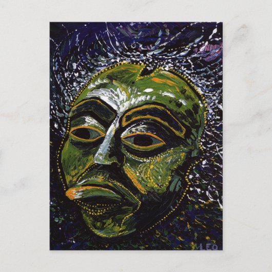 Shaman Mask Briefkaart (Voorkant)