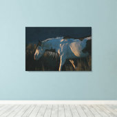 Shaman Medicine Pet Stallion Canvas Afdruk (Insitu (Houten vloer))