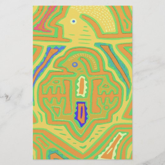 Shaman met kind briefpapier (Voorkant)