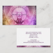 Shaman omringd door lichte Meditatie en yoga Visitekaartje (Voorkant / Achterkant)