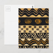 Shaman-ontwerp van Afrikaanse stammen Briefkaart (Voorkant / Achterkant)