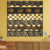 Shaman-ontwerp van Afrikaanse stammen Canvas Afdruk (Insitu (Woonkamer))