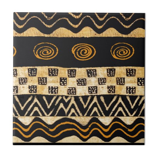 Shaman-ontwerp van Afrikaanse stammen Tegeltje (Voorkant)