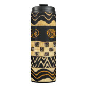 Shaman-ontwerp van Afrikaanse stammen Thermosbeker (Voorkant)