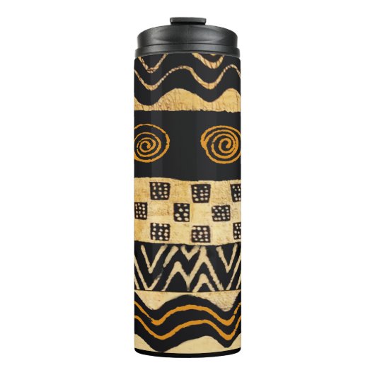 Shaman-ontwerp van Afrikaanse stammen Thermosbeker (Voorkant)