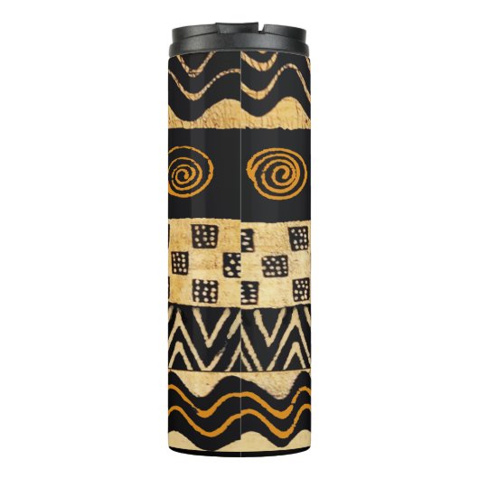 Shaman-ontwerp van Afrikaanse stammen Thermosbeker (Achterkant)