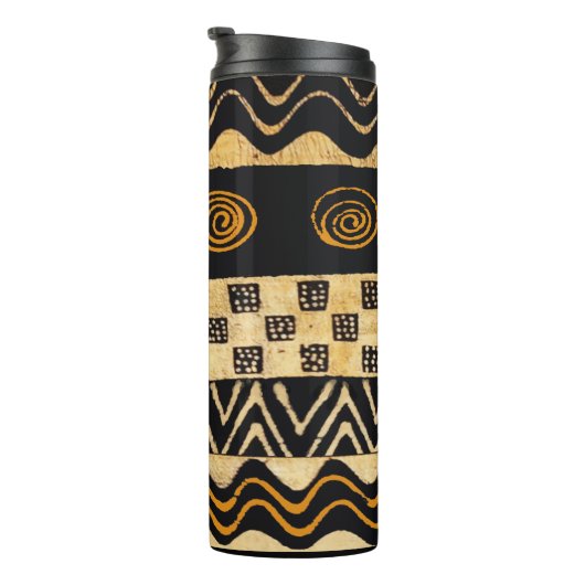 Shaman-ontwerp van Afrikaanse stammen Thermosbeker (Geroteerd rechts)