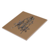 Shaman Petroglyph Coso Range, Californië Tegeltje (Zijkant)