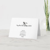 Shaman Petroglyphs & Feather WildCards Bedankkaart (Achterkant)