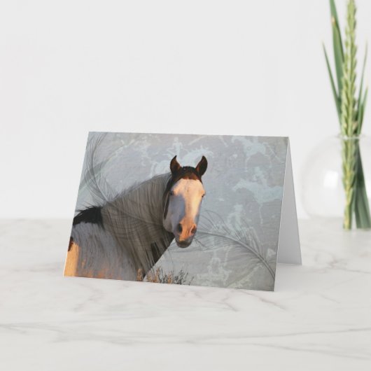 Shaman Petroglyphs & Feather WildCards Bedankkaart (Voorkant)