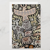 Shaman Peyote Ritual Briefpapier (Voorkant / Achterkant)