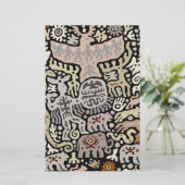 Shaman Peyote Ritual Briefpapier (Staand voorkant)