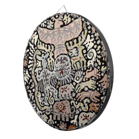 Shaman Peyote Ritual Dartbord (Voorkant Rechts)