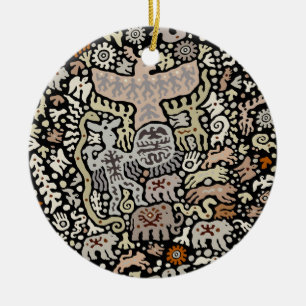 Shaman Peyote Ritual Keramisch Ornament