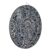 Shaman Peyote Ritual Mola Dartbord (Voorkant Links)