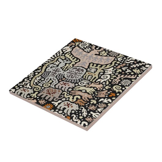 Shaman Peyote Ritual Tegeltje (Zijkant)