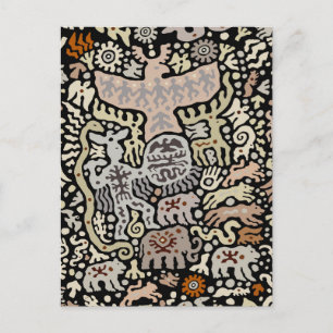 Shaman Peyote-ritueel Briefkaart