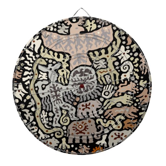 Shaman Peyote-ritueel Dartbord (Voorkant)