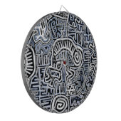 Shaman Peyote Ritueel Mola Dartbord (Voorkant Links)