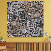 Shaman Peyote Serpent Ritual Spirits Canvas Afdruk (Insitu (Woonkamer))