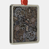 Shaman Peyote Serpent Ritual Spirits Metalen Ornament (Rechts)