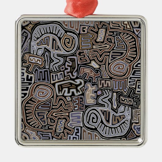 Shaman Peyote Serpent Ritual Spirits Metalen Ornament (Voorkant)