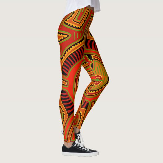 Shaman Peyote Visie Leggings (Rechts)