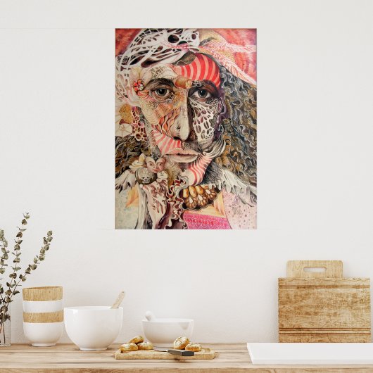 Shaman Portrait Poster (Keuken)