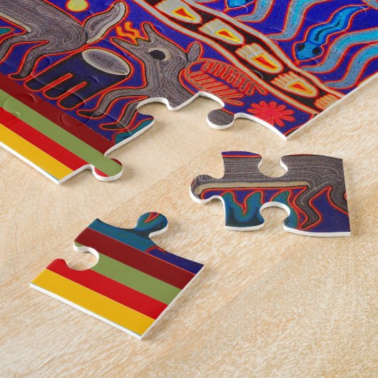 Shaman Ritual Huichol Legpuzzel (Zijkant)