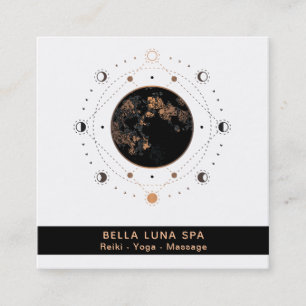 *~* Shaman Sacred Geometry Moon Phases Universe Vierkante Visitekaartje