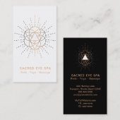 ~ Shaman Sacred Geometry Mystical Alchemy Cosmic Visitekaartje (Voorkant / Achterkant)