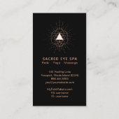 ~ Shaman Sacred Geometry Mystical Alchemy Cosmic Visitekaartje (Achterkant)