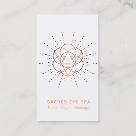 ~ Shaman Sacred Geometry Mystical Alchemy Cosmic Visitekaartje (Voorkant)